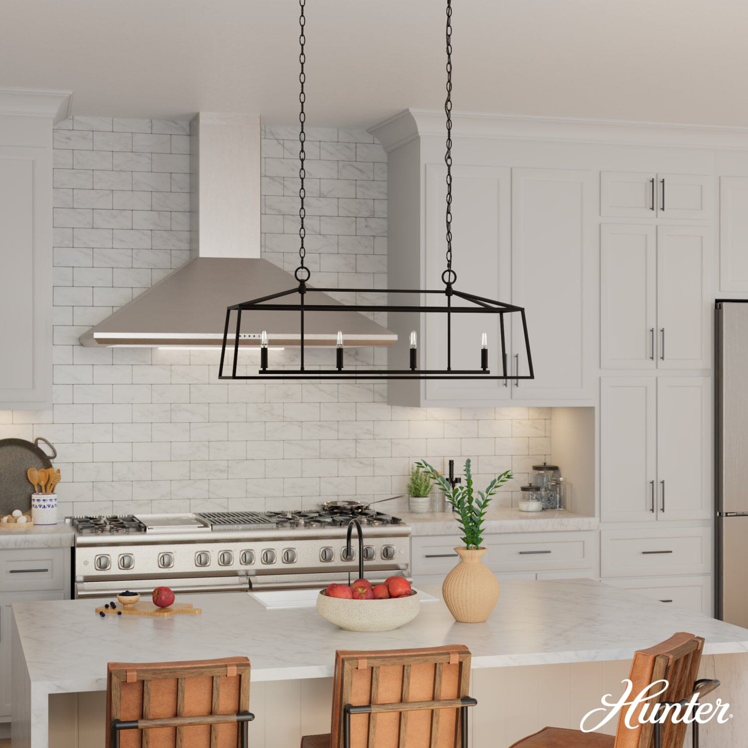 Fair Oaks 4 Light Linear Chandelier - Image 4