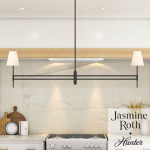 Camelia Stem Jasmine Roth 2 Light Linear Chandelier