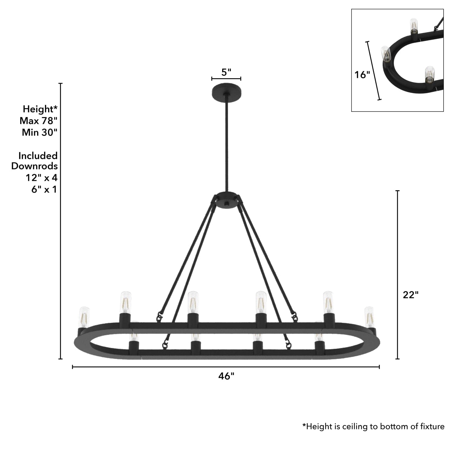 Saddlewood 10 Light Chandelier - Image 4