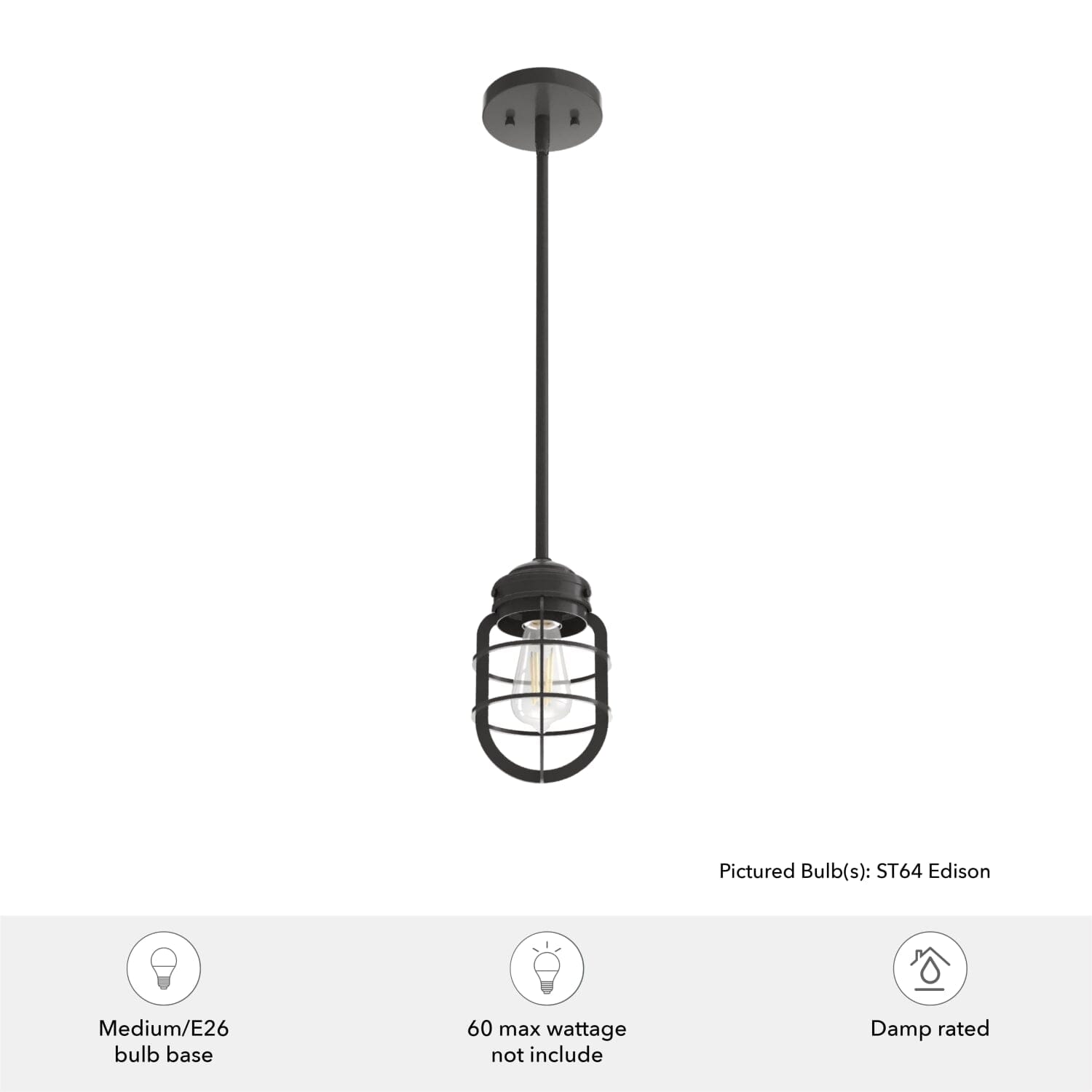Starklake 1 Light Mini Pendant - Image 3