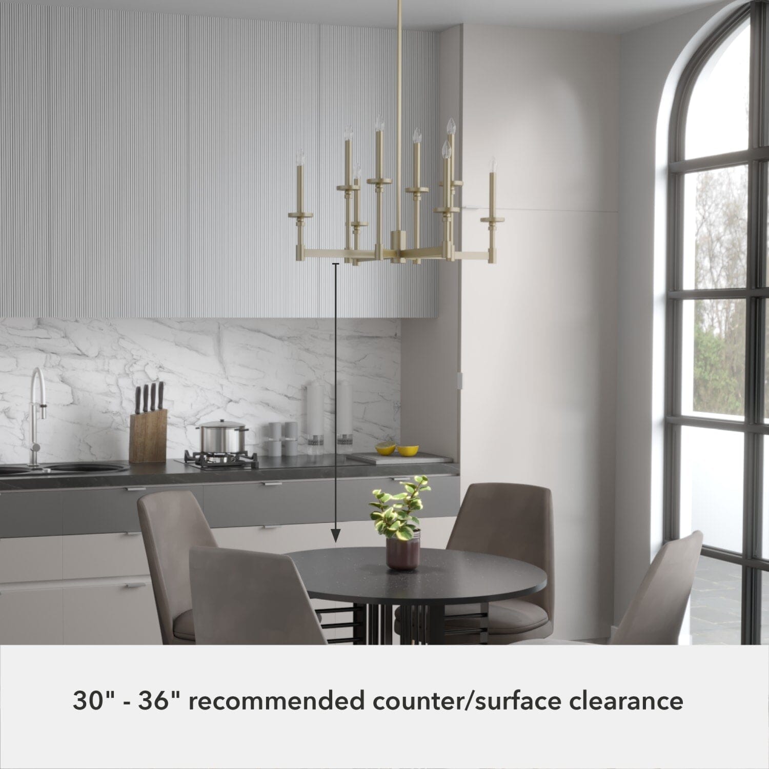 Briargrove Chandelier 2-Tier 8 Light - Image 5