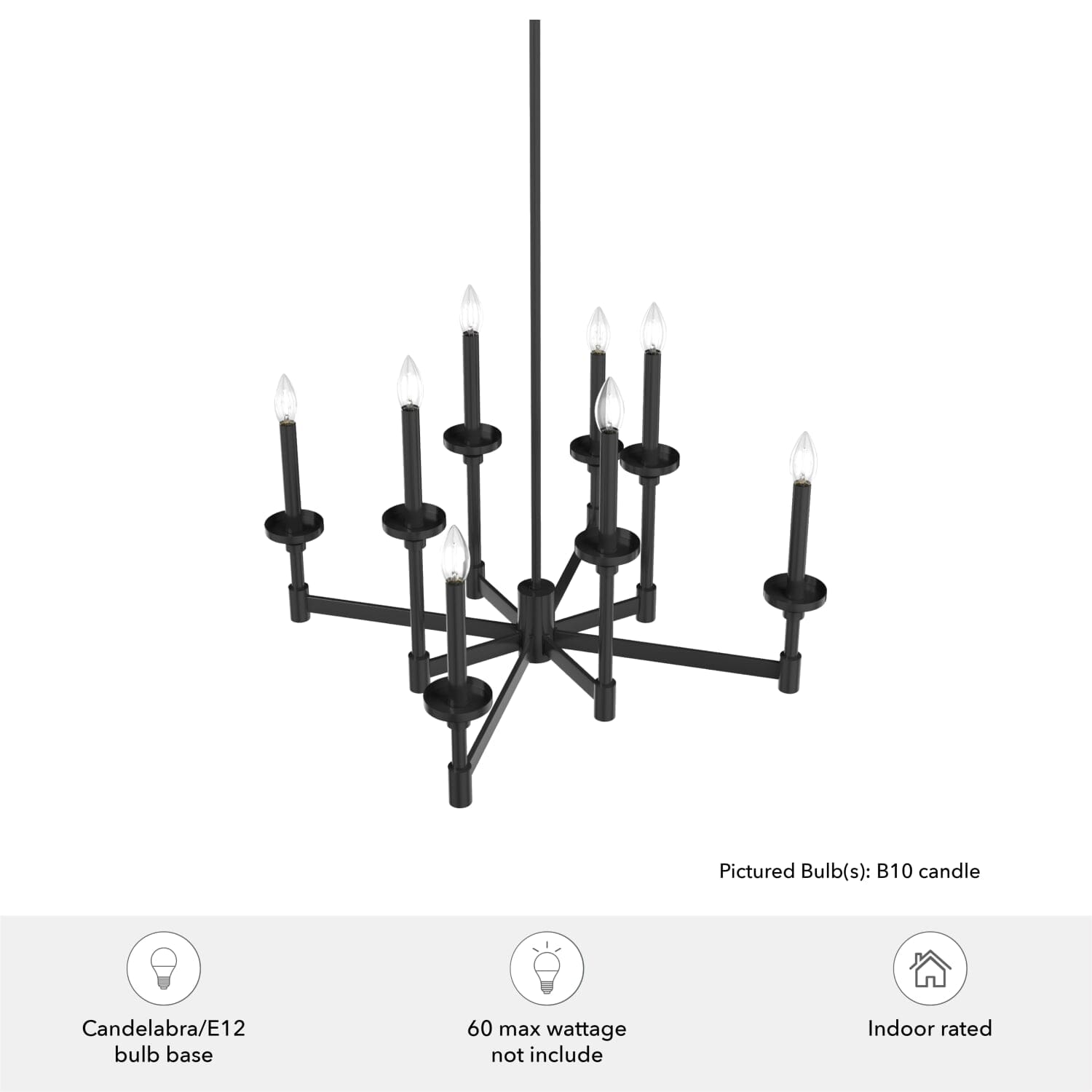 Briargrove 2-Tier 8 Light Chandelier - Image 3