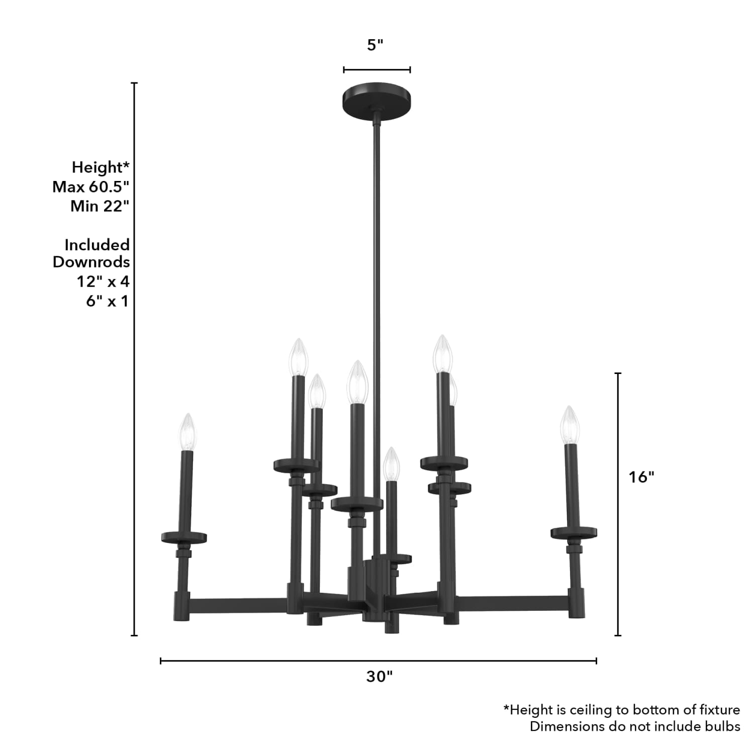 Briargrove 2-Tier 8 Light Chandelier - Image 4