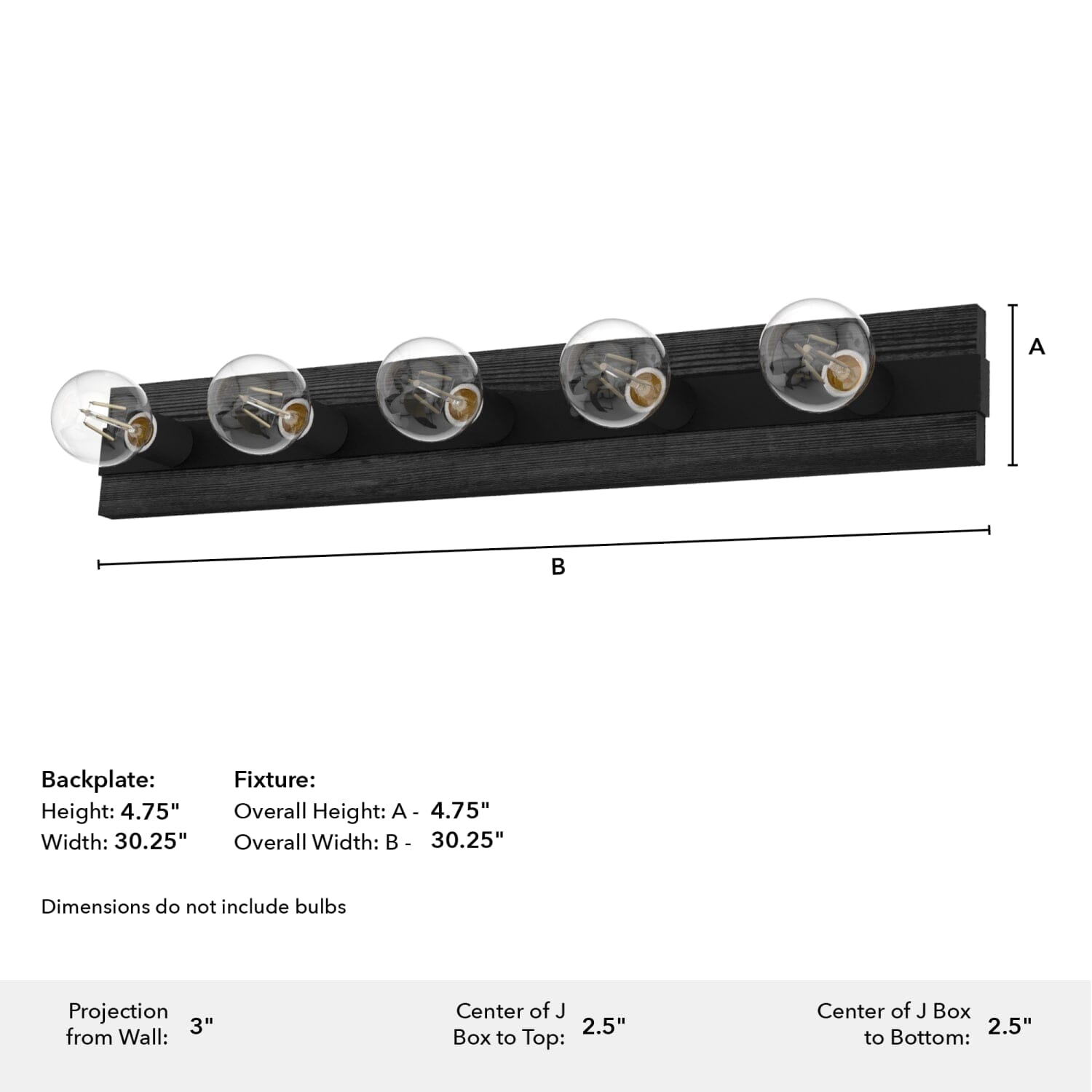Donelson 5 Light Vanity - Image 4