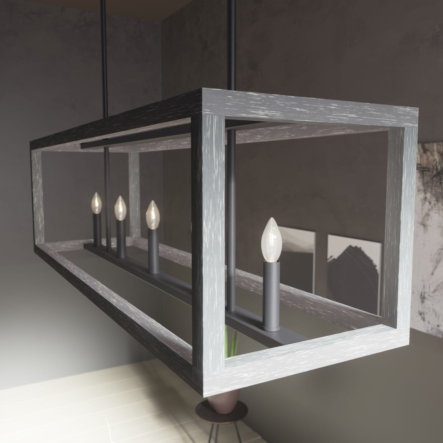 Squire Manor 5 Light Linear Chandelier