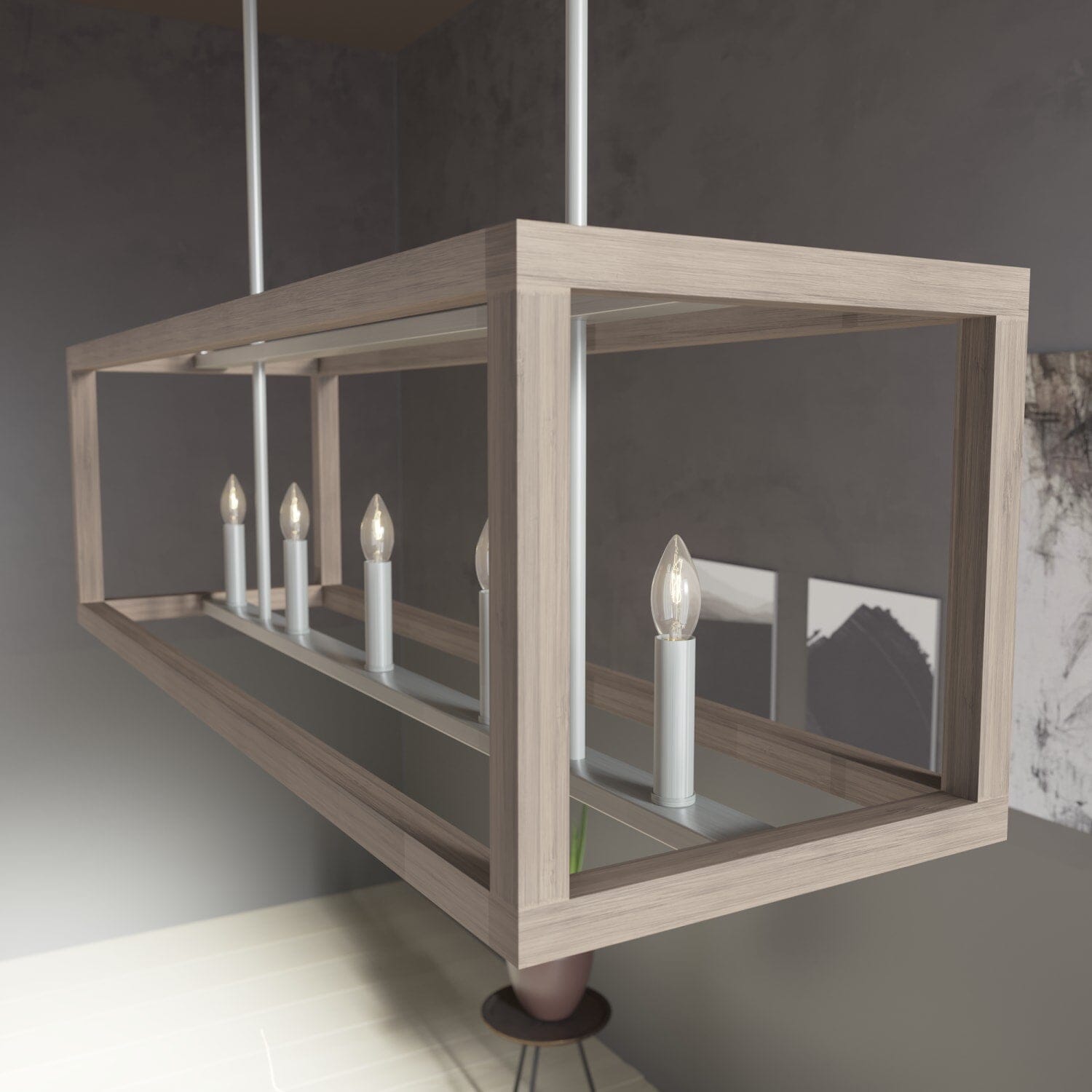 Squire Manor 5 Light Linear Chandelier - Image 2