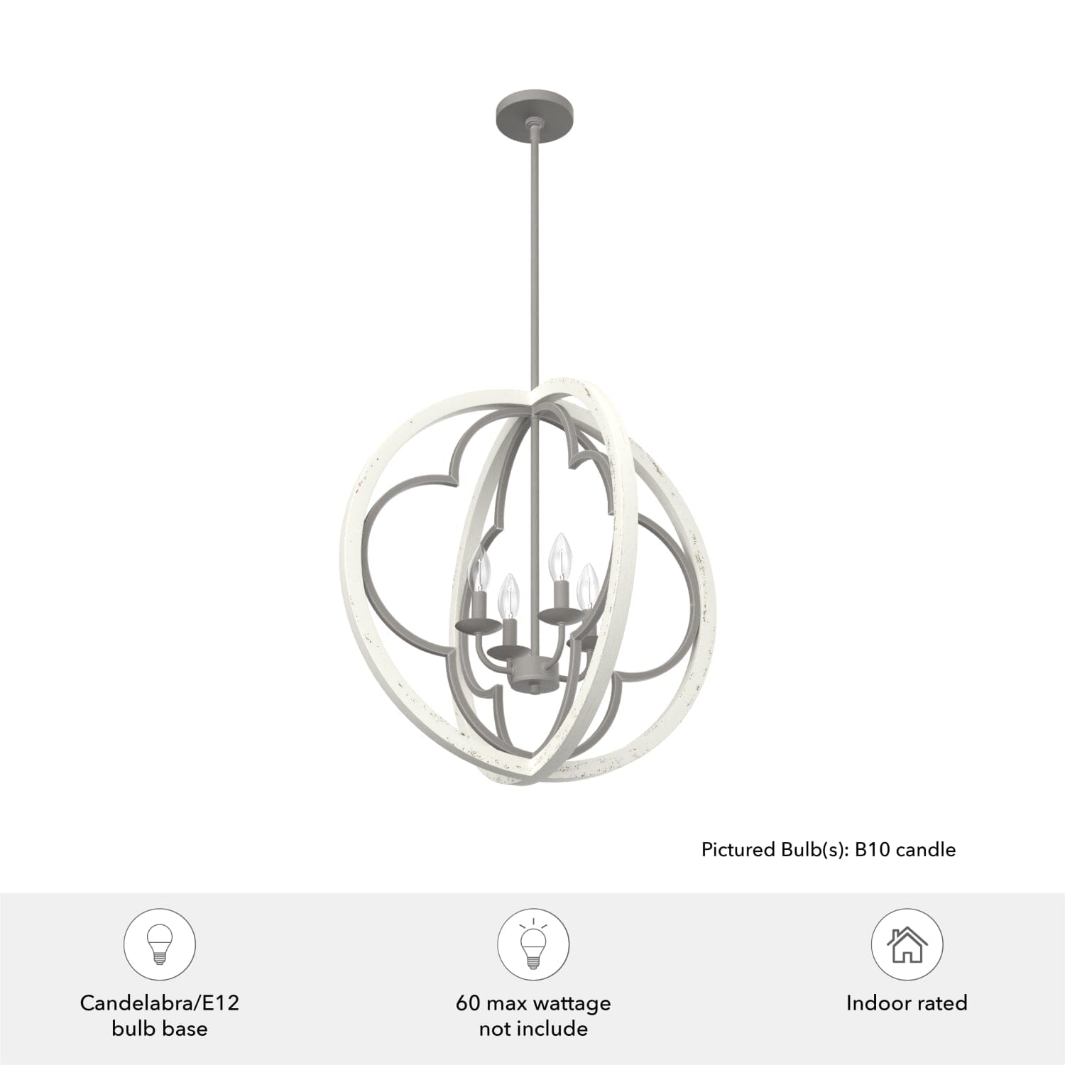 Gablecrest 4 Light Pendant 24 inch - Image 5