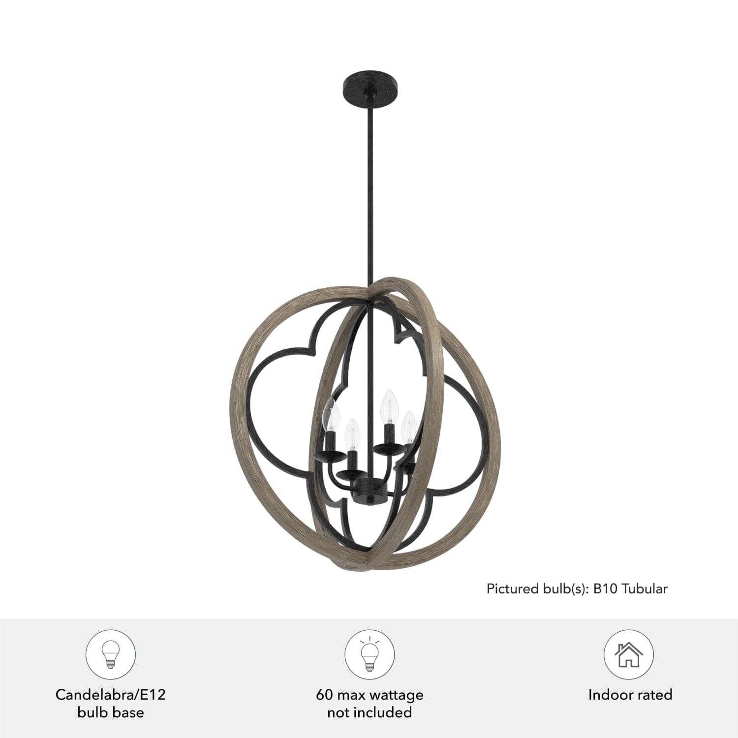 Gablecrest 4 Light Pendant 24 inch - Image 6