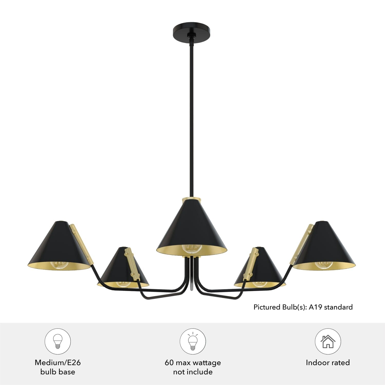 Grove Isle 5 Light Chandelier - Image 5