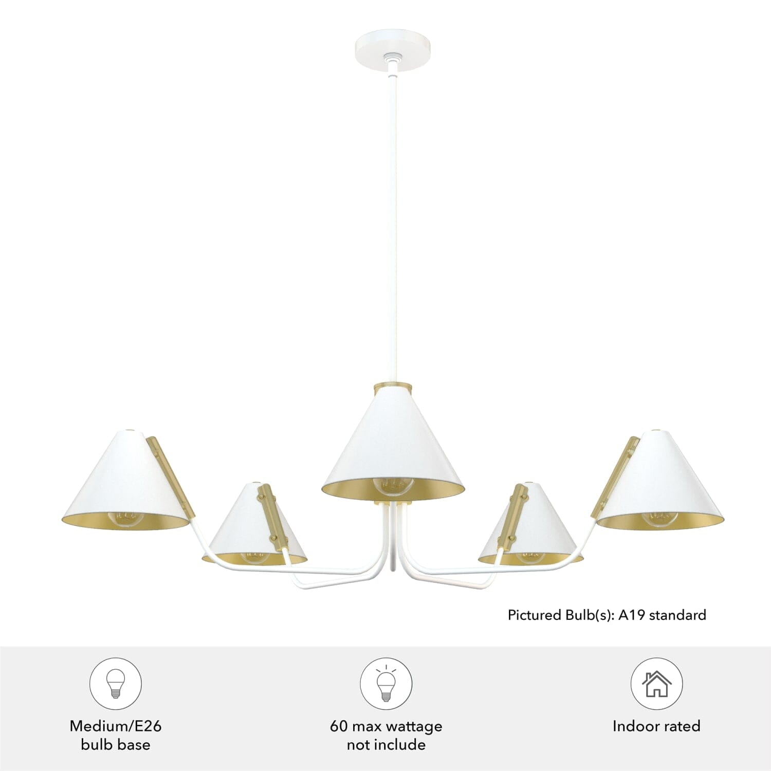 Grove Isle 5 Light Chandelier - Image 6