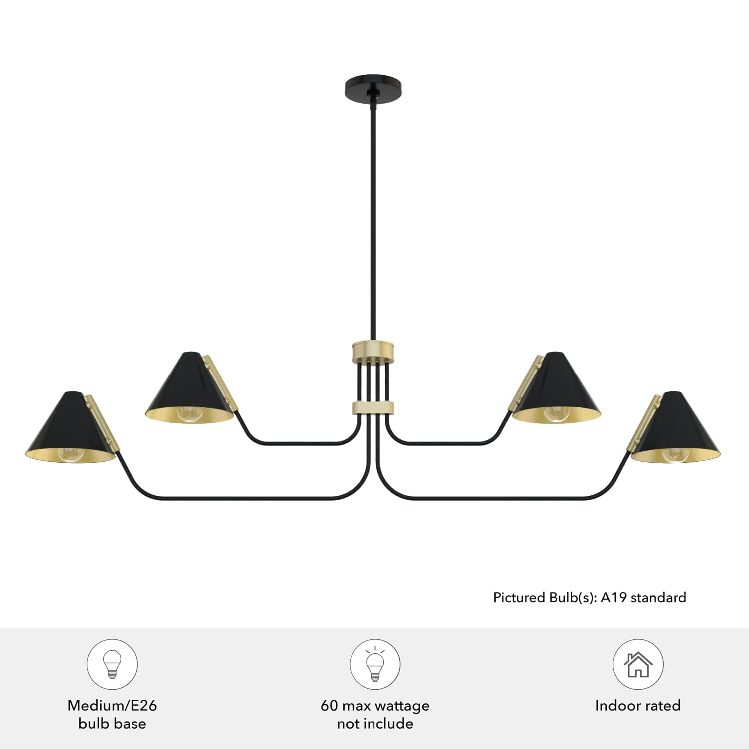 Grove Isle 4 Light Chandelier - Image 6
