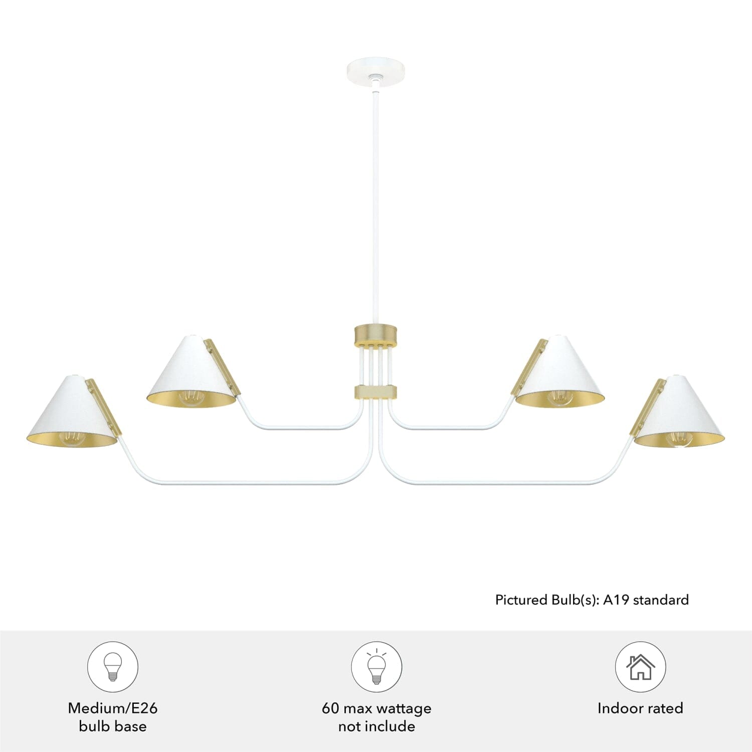 Grove Isle 4 Light Chandelier - Image 5
