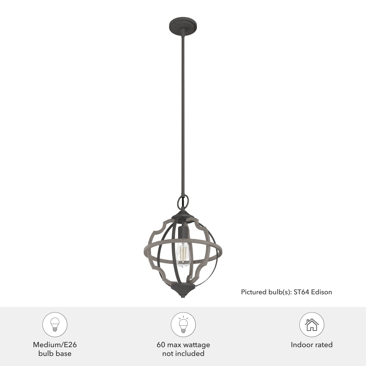 Stone Creek 1 Light Pendant - Image 6