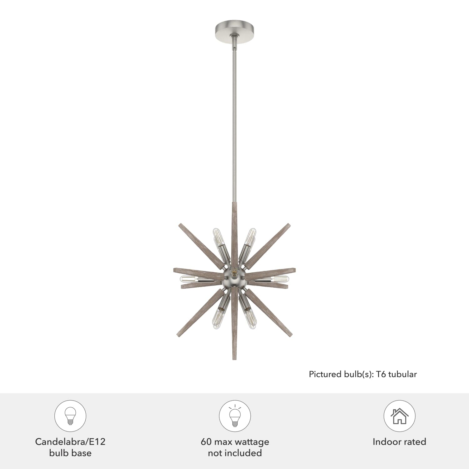 18 inch Jupiter Star 12 Light Pendant - Image 3