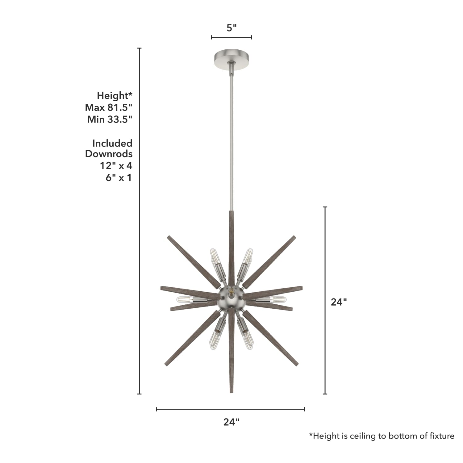 24 Inch Jupiter Star Pendant - Image 4