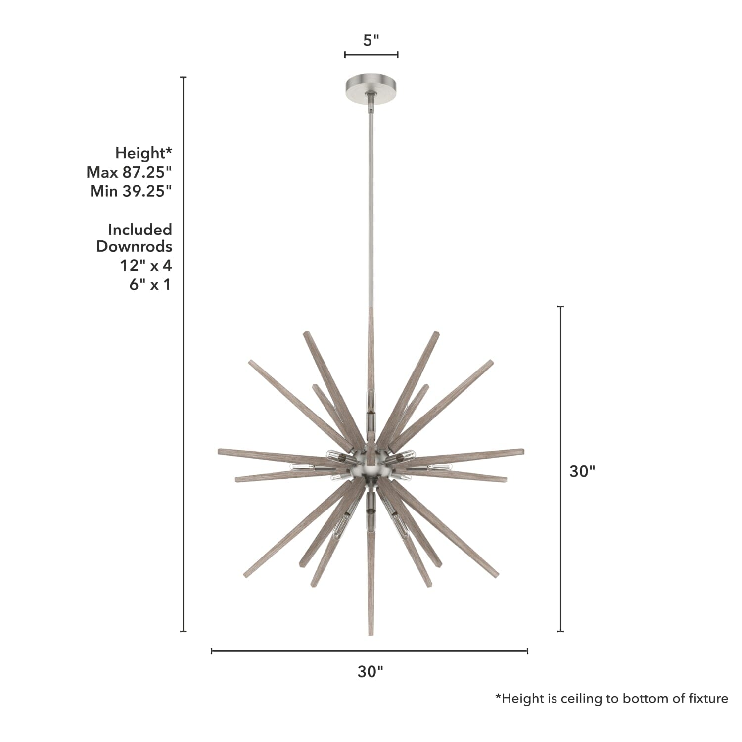 30 inch Jupiter Star Pendant - Image 4