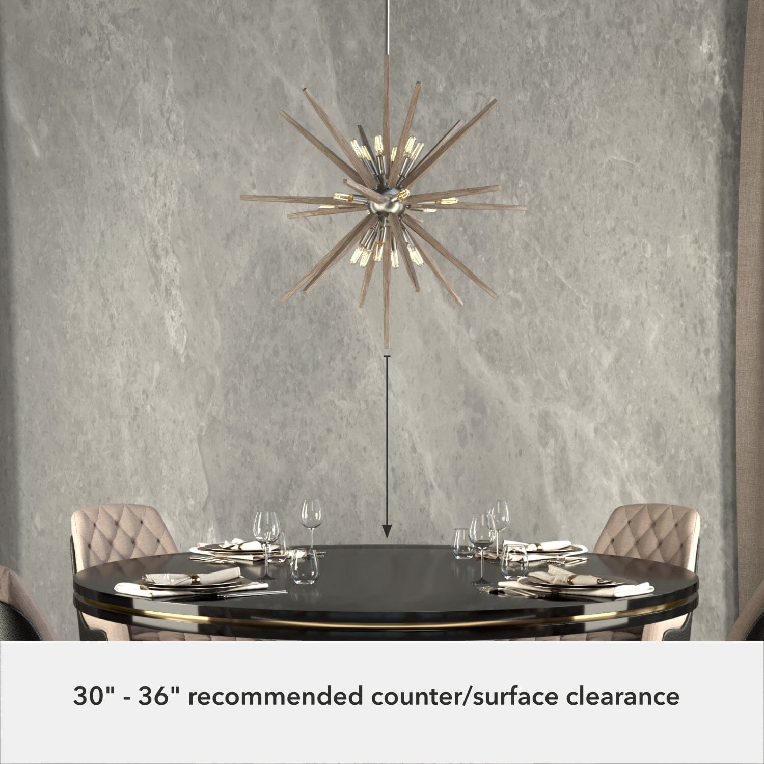 30 inch Jupiter Star Pendant - Image 5