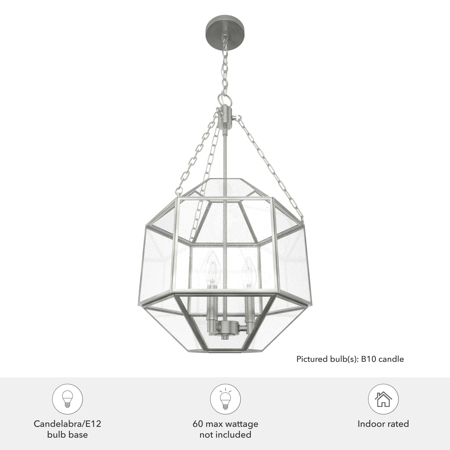 Indria 3 Light Pendant 13 inch - Image 6