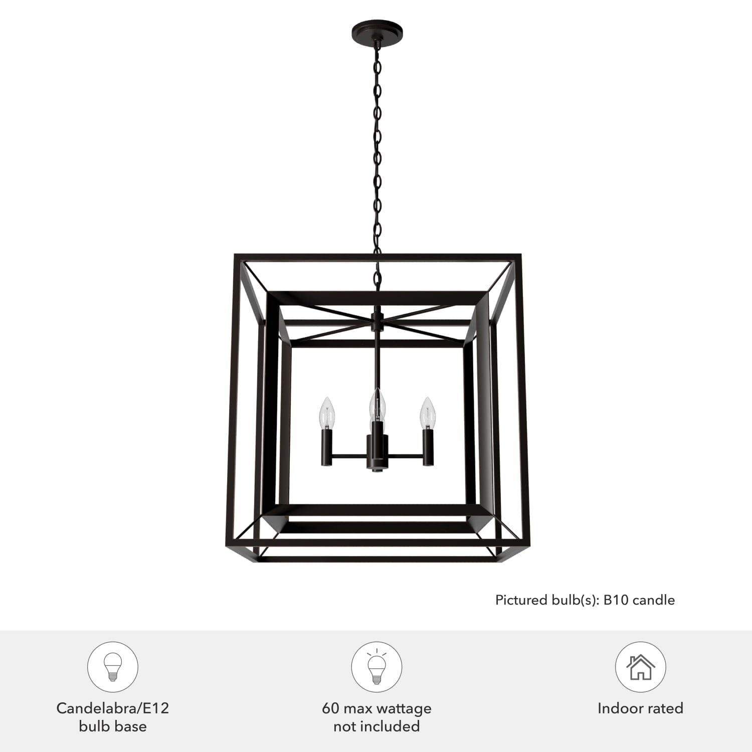 Doherty 4 Light Chandelier 24 inch - Image 6