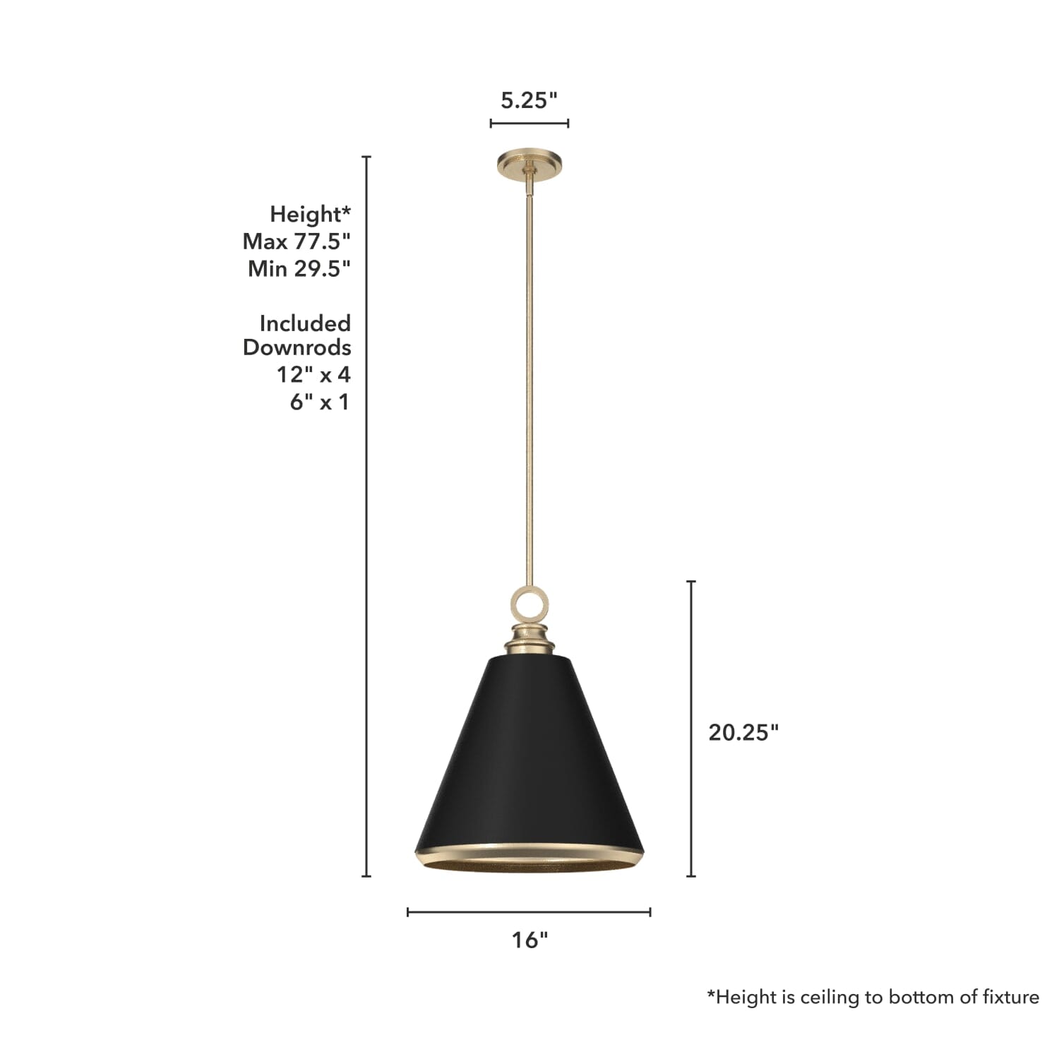 Klein 3 Light Metal Pendant 16 inch - Image 4