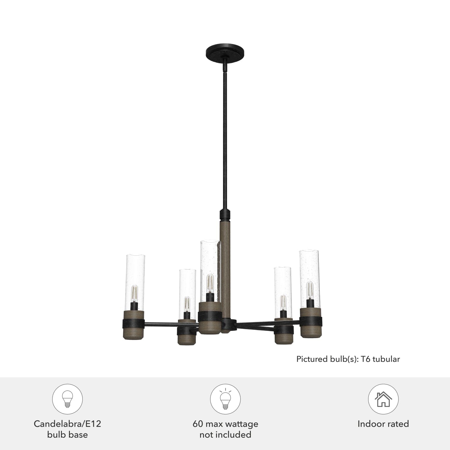 River Mill 5 Light Chandelier - Image 5