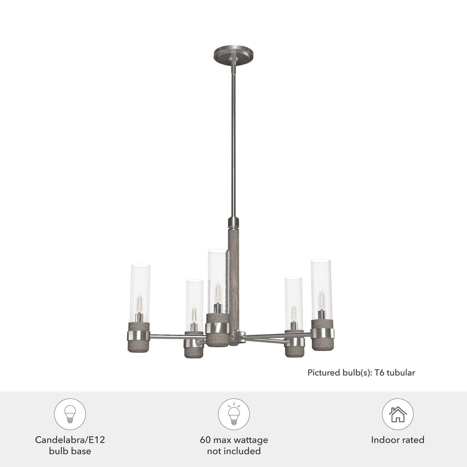 River Mill 5 Light Chandelier - Image 6