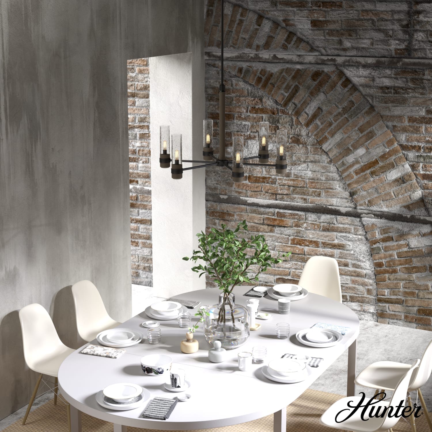 River Mill 6 Light Chandelier - Image 3