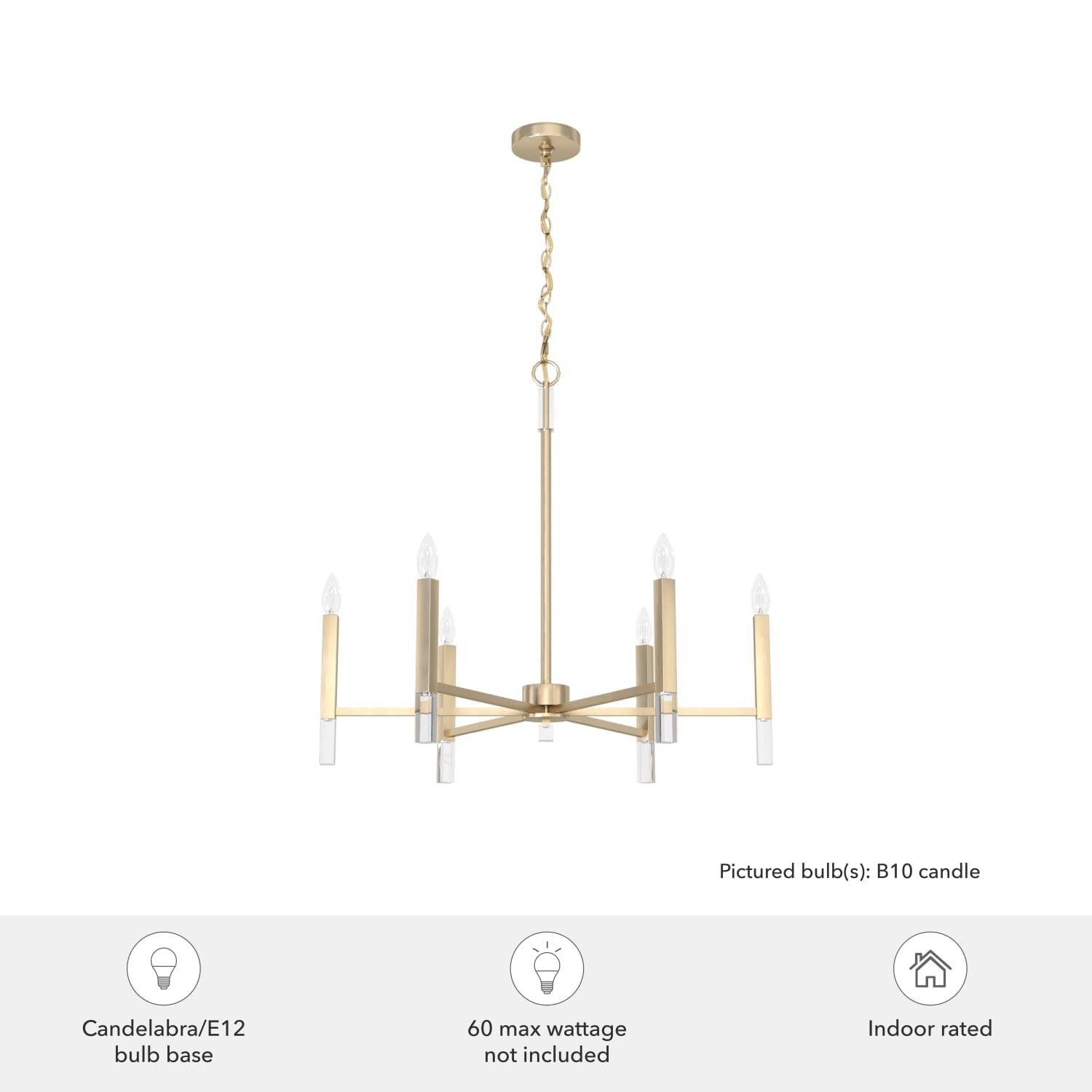 Sunjai 6 Light Chandelier - Image 6