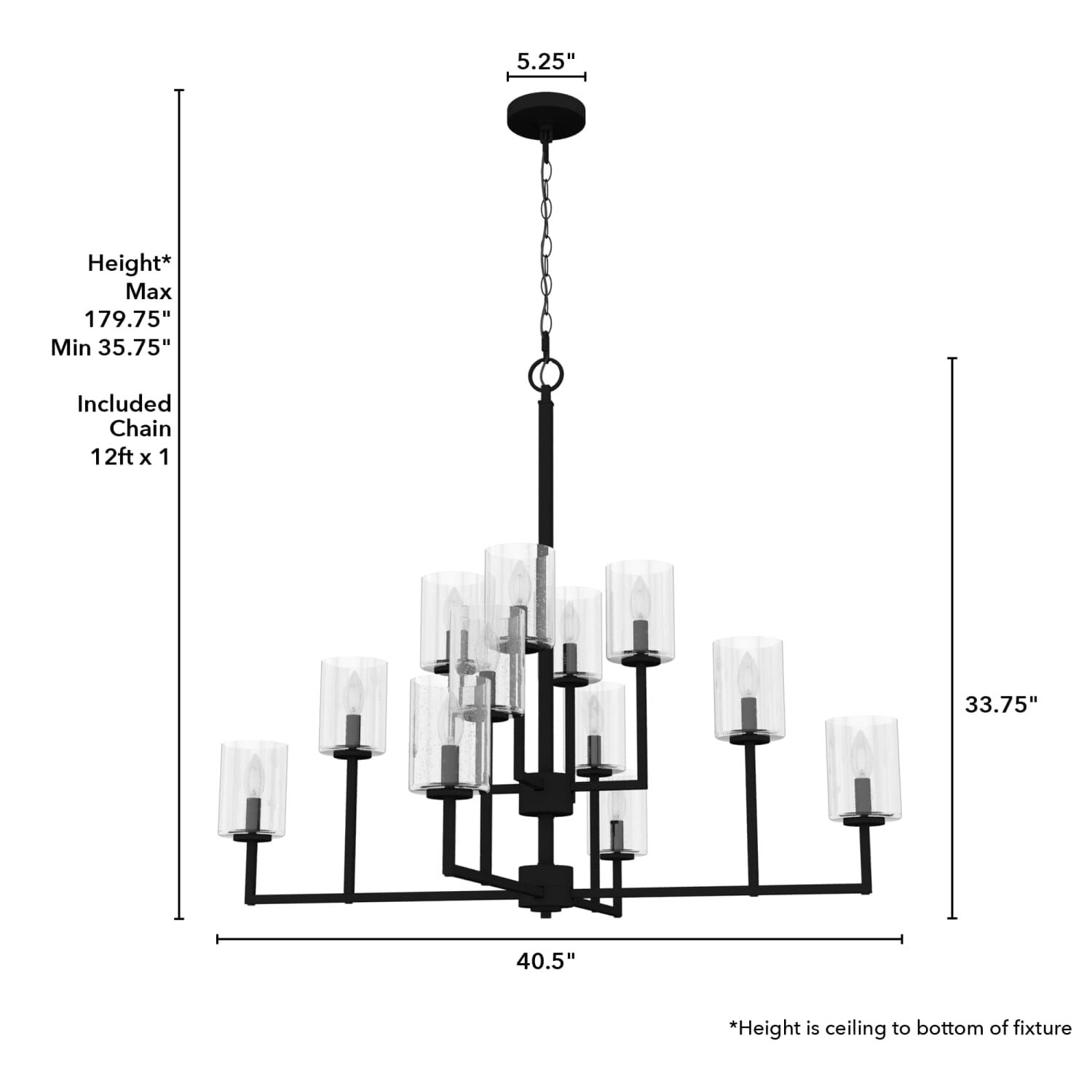Kerrison 12 Light Chandelier - Image 4
