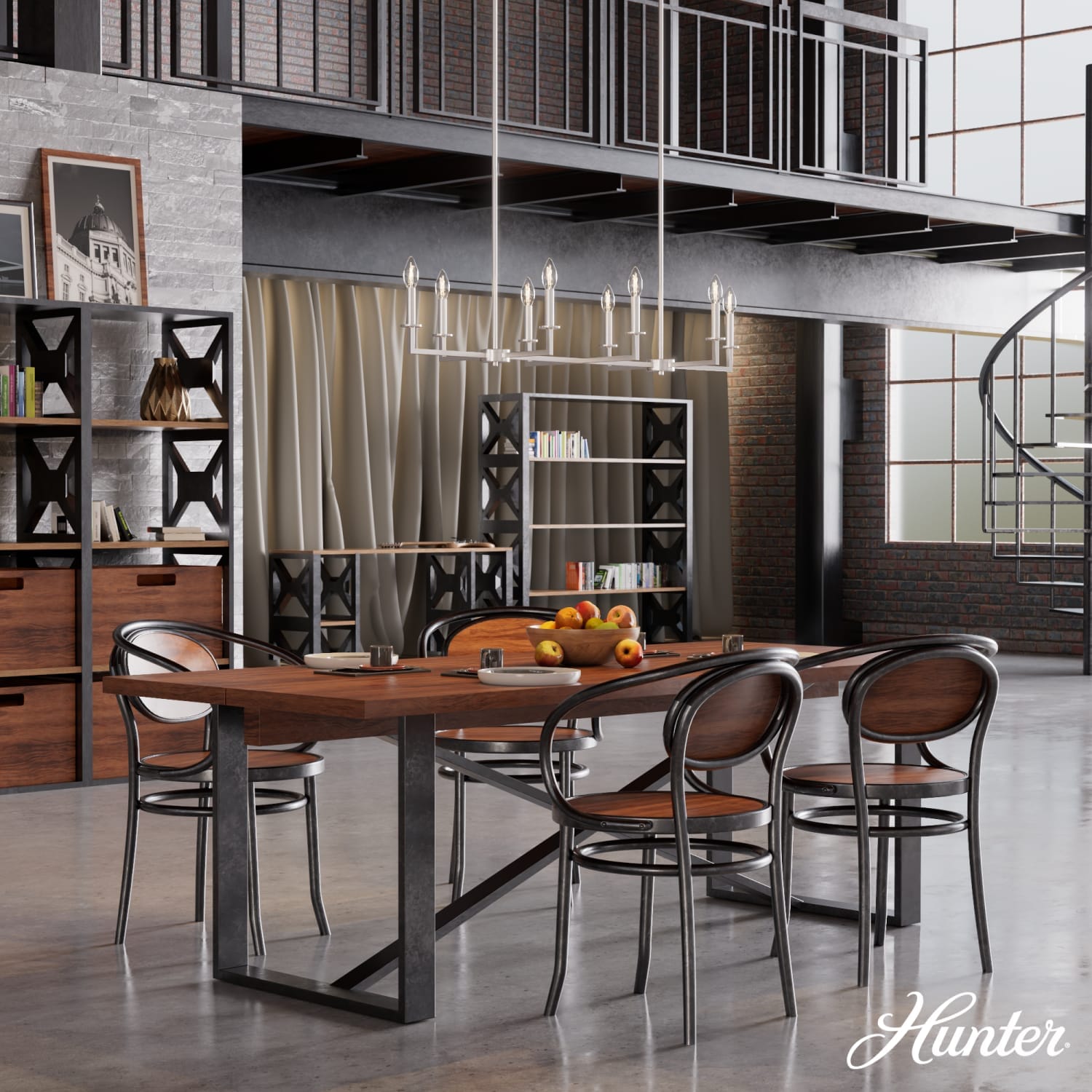 Bearden 8 Light Linear Chandelier - Image 2