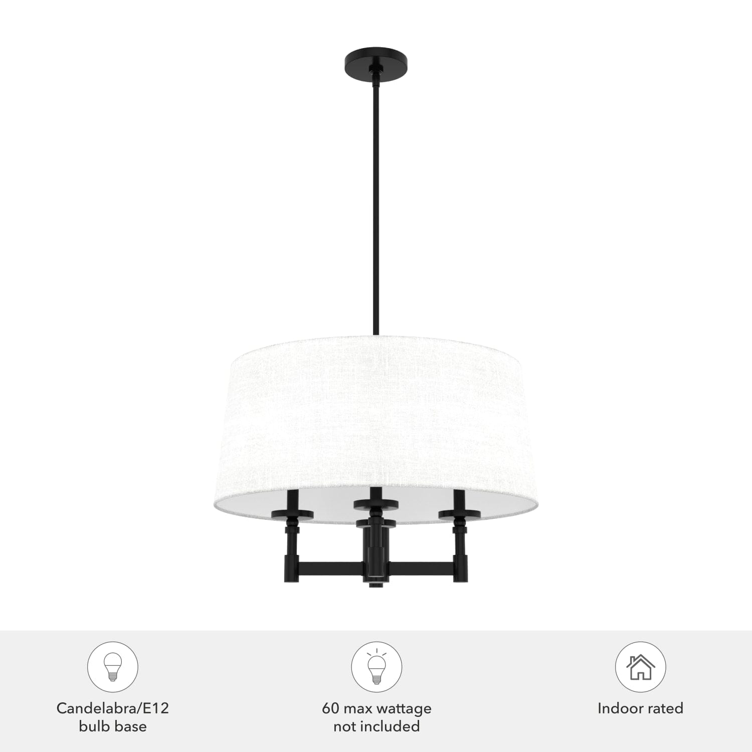 Briargrove 4 Light Shade Chandelier - Image 3