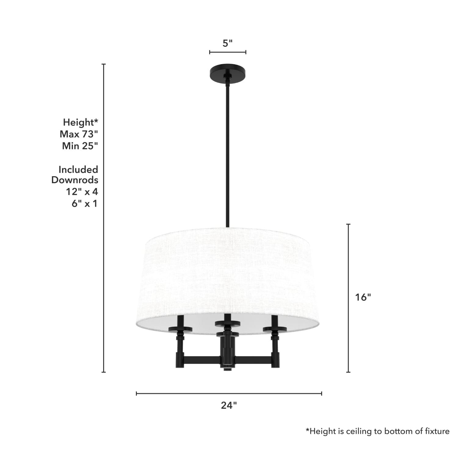 Briargrove 4 Light Shade Chandelier - Image 4