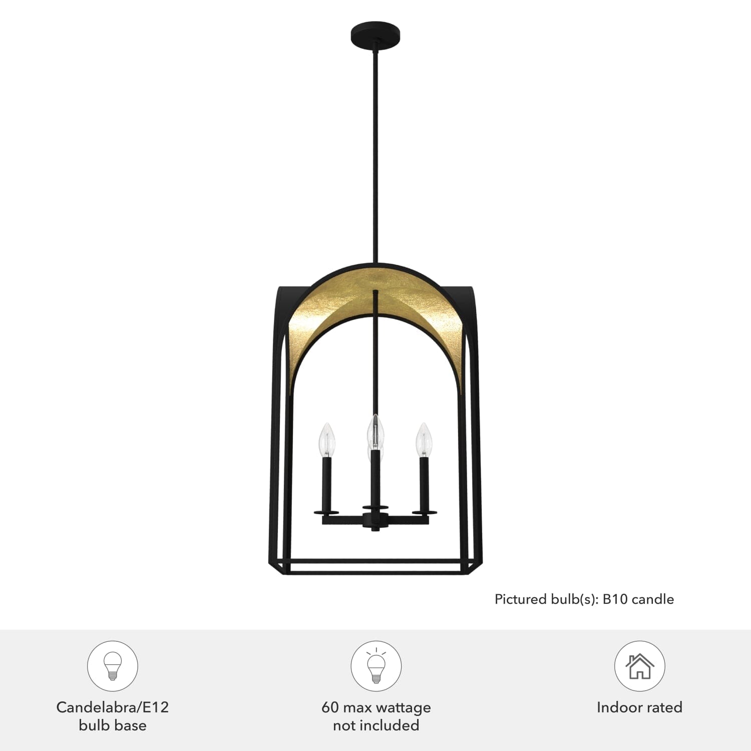 Dukestown 4 Light Pendant 18 inch - Image 3