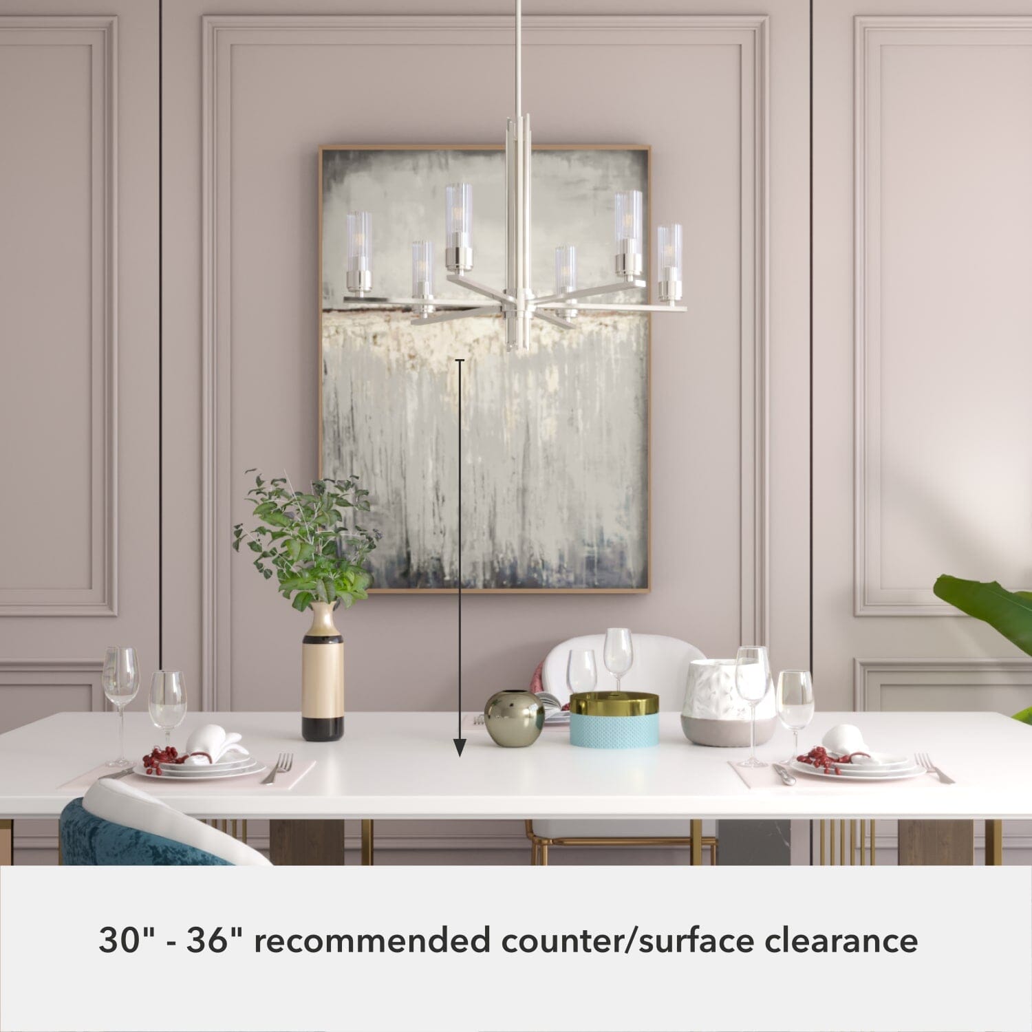 Gatz 6 Light Chandelier - Image 5