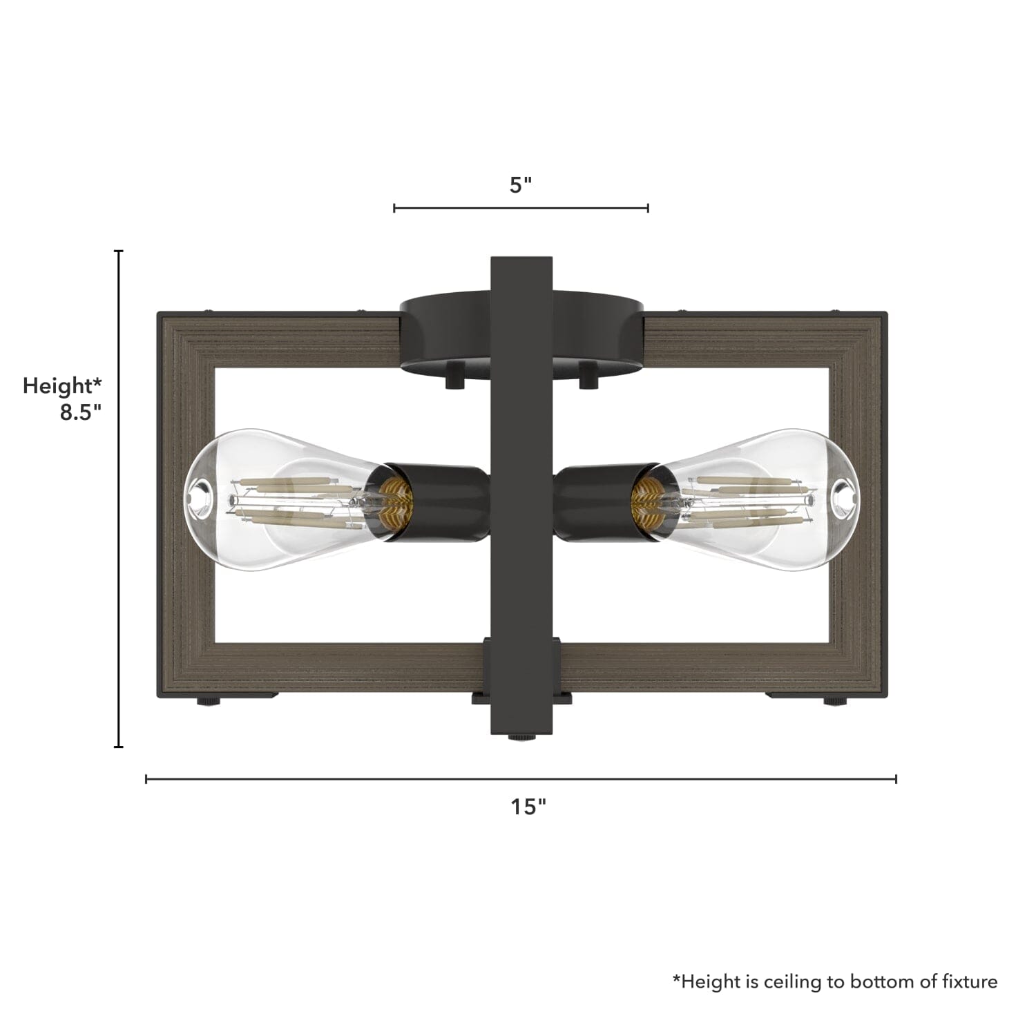 Woodburn 4 Light Flush Mount - Image 3