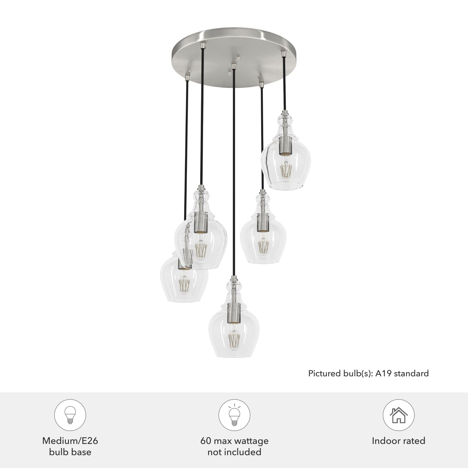 Maple Park 5 Light Round Cluster - Image 3