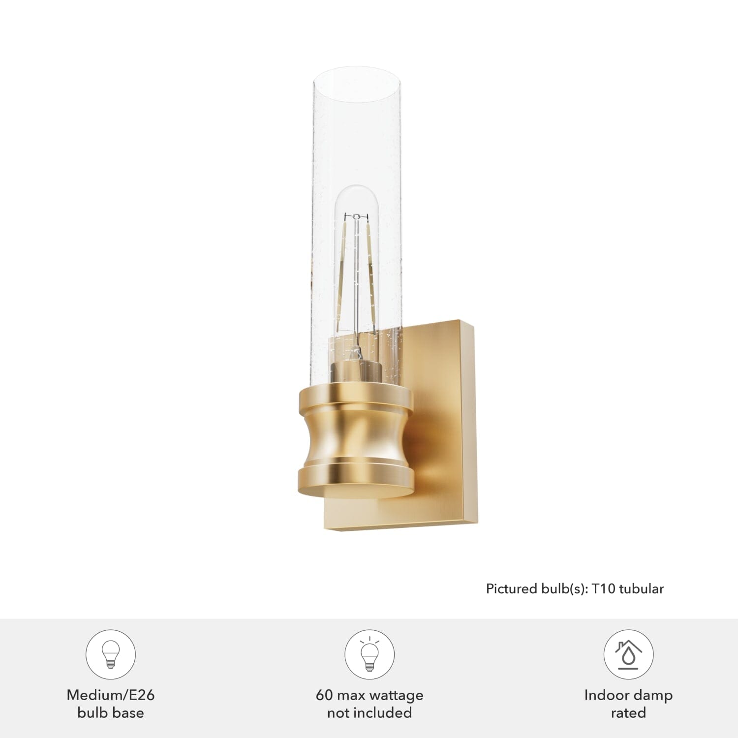 Lenlock Wall Sconce 1 Light 13 inch - Image 3