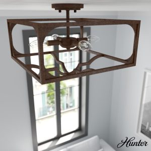Highland Hill 4 Light Semi-Flush Mount