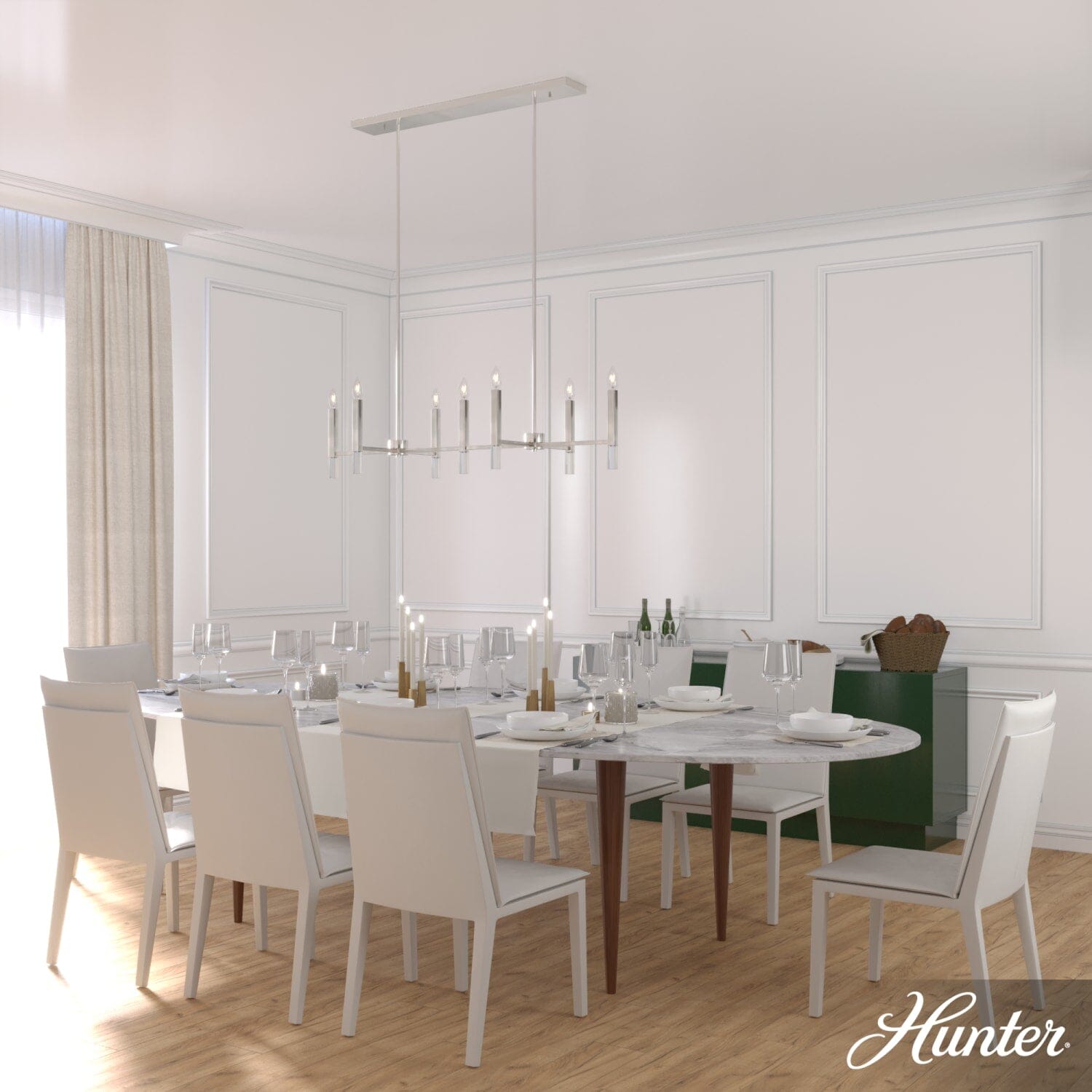 Sunjai 7 Light Linear Chandelier - Image 4