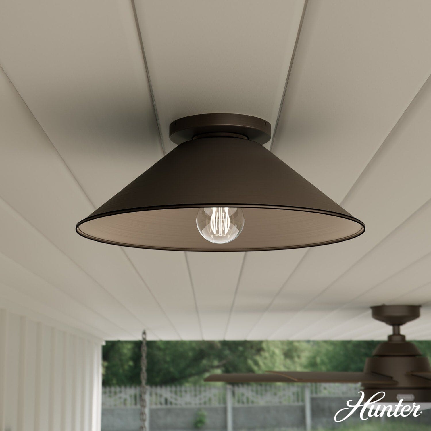 Skyflow Outdoor 1 Light 14 Inch Medium Flush Mount - Image 2