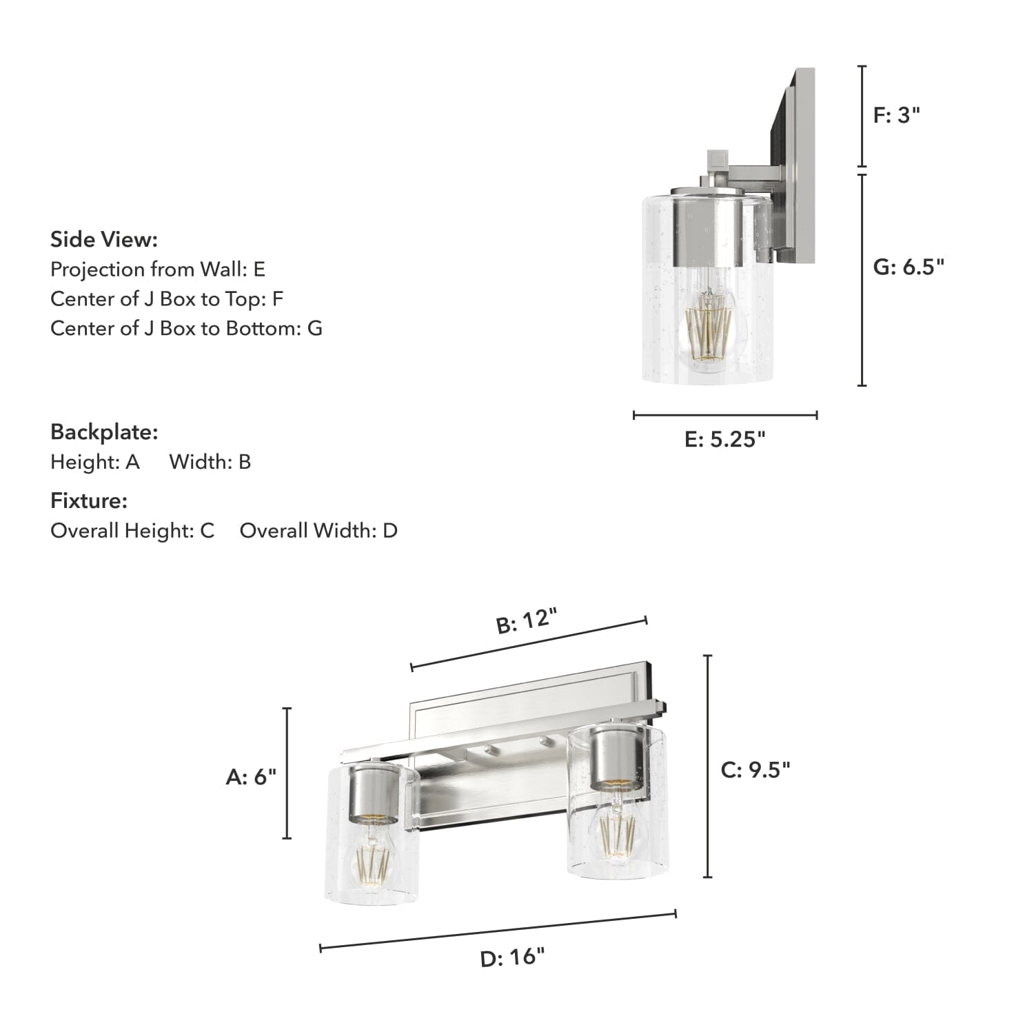 Kerrison 2 Light Vanity - Image 4