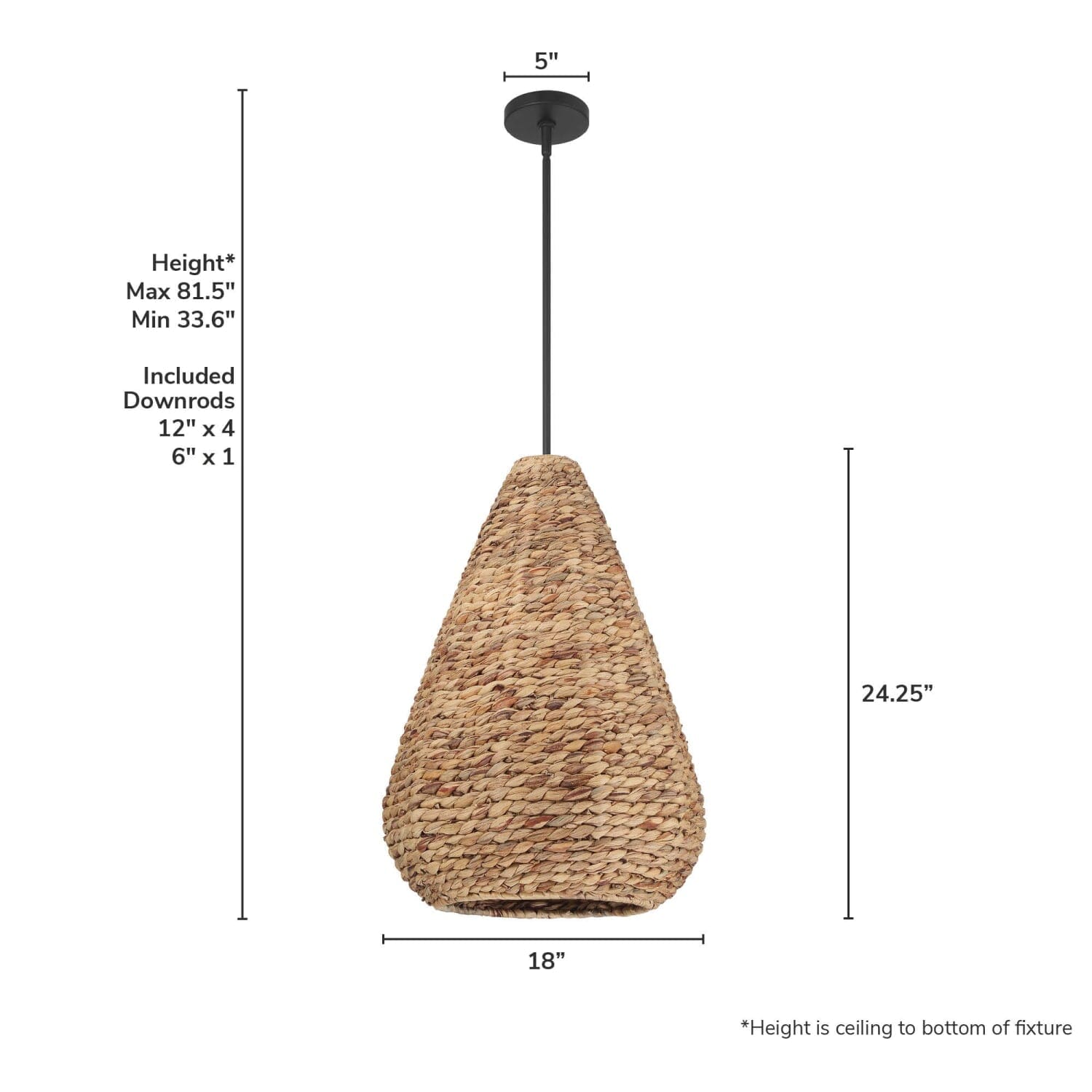 Cambria 3 Light Large 18 Inch Pendant - Image 4
