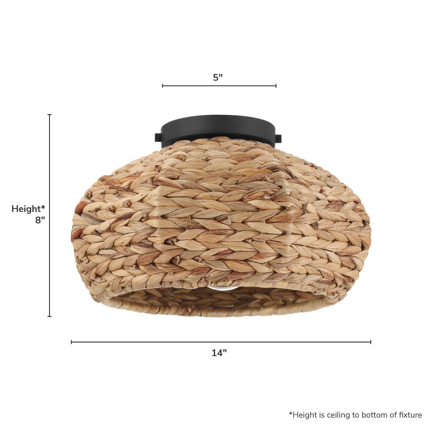Cambria 1 Light Medium 14 Inch Flush Mount - Image 4