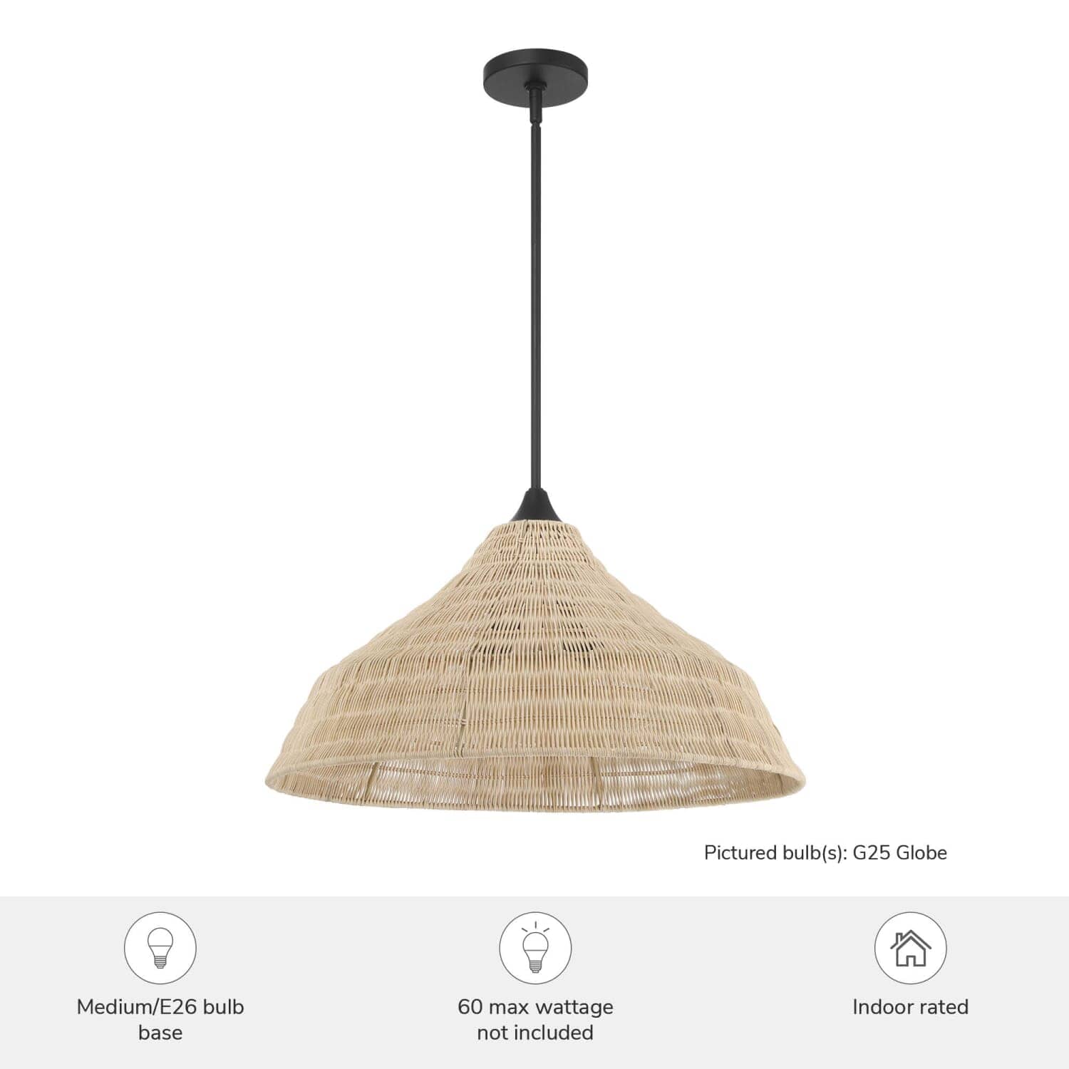 Agoura 3 Light Extra Large 24 Inch Pendant - Image 3