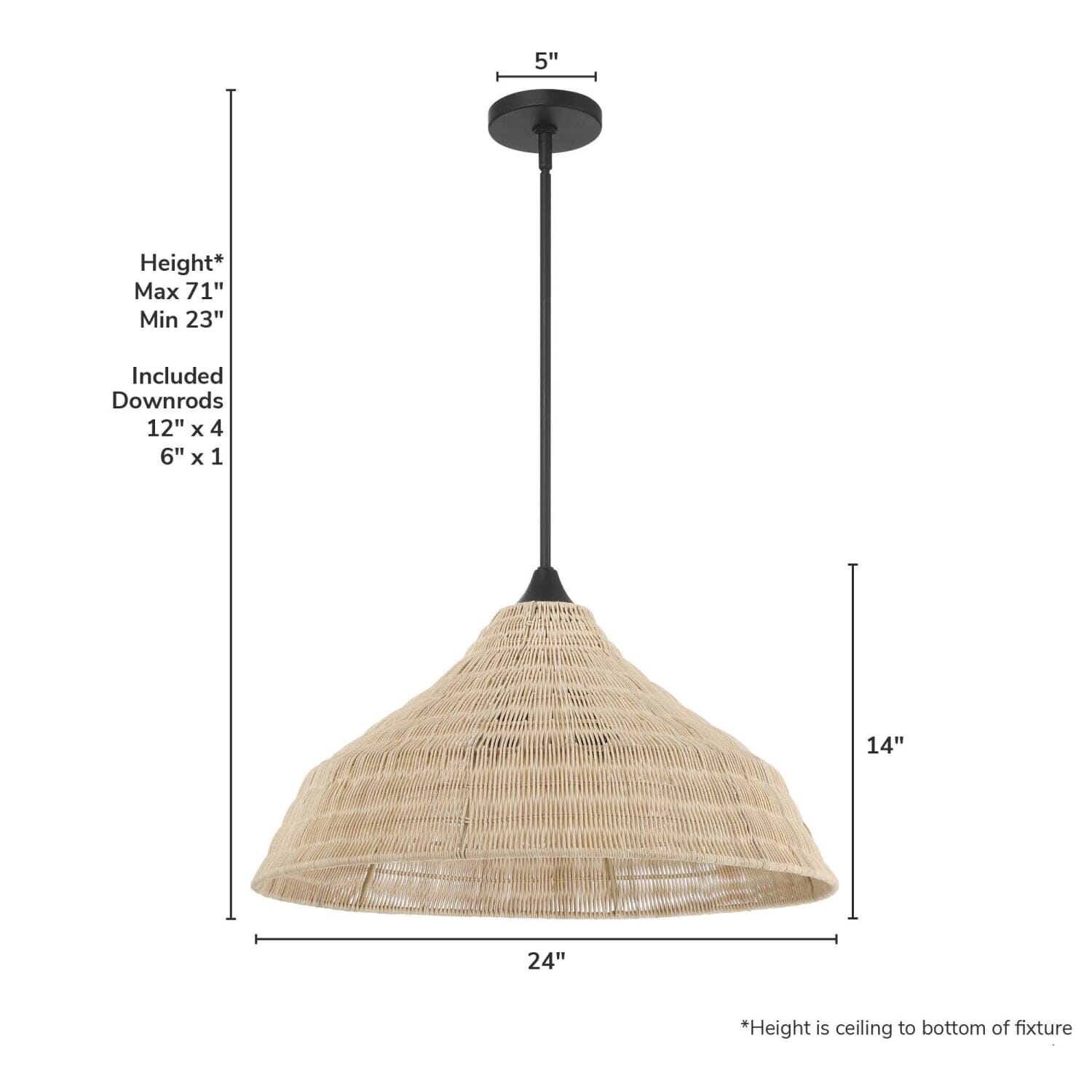 Agoura 3 Light Extra Large 24 Inch Pendant - Image 4