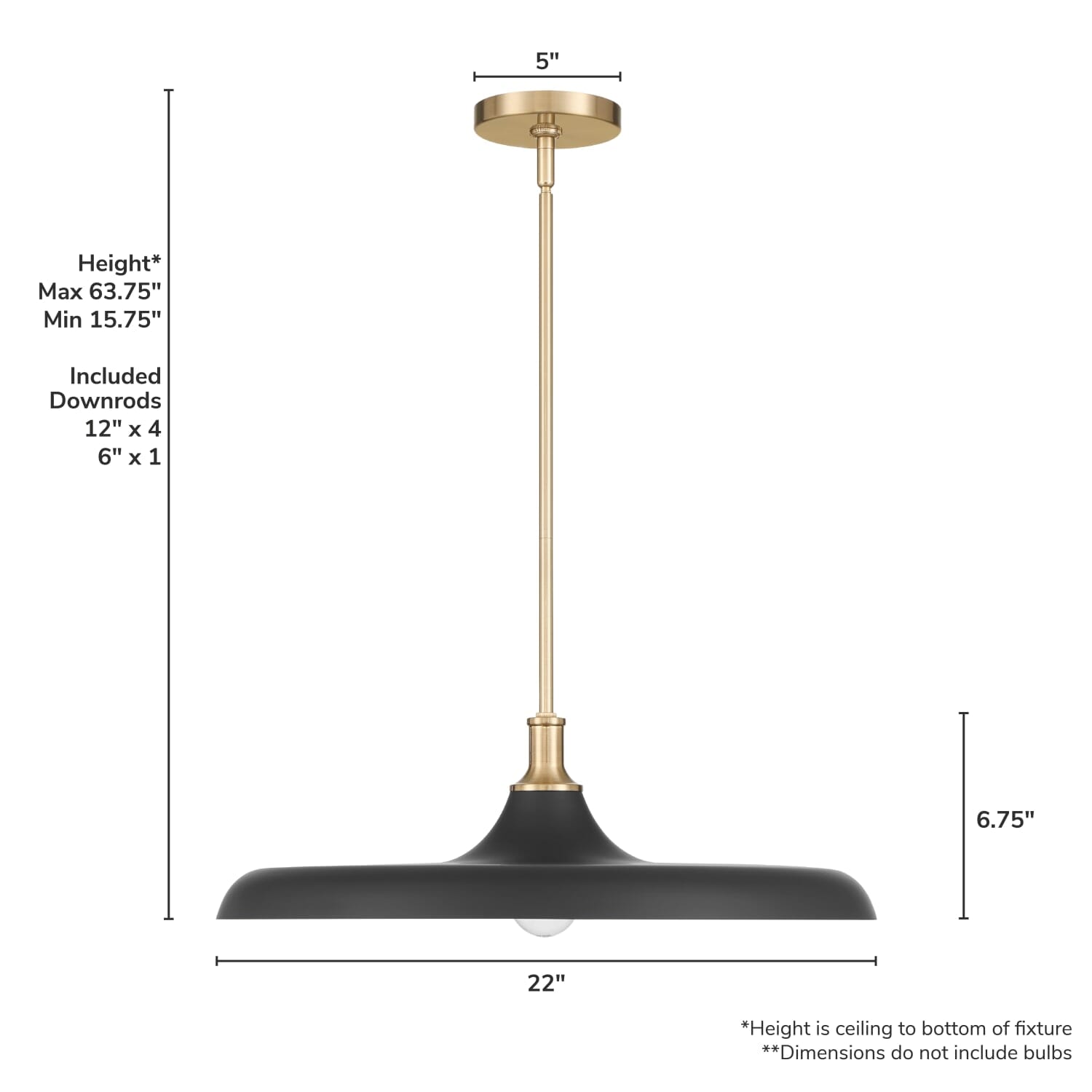 Moriso 1 Light Large 22 Inch Pendant - Image 4
