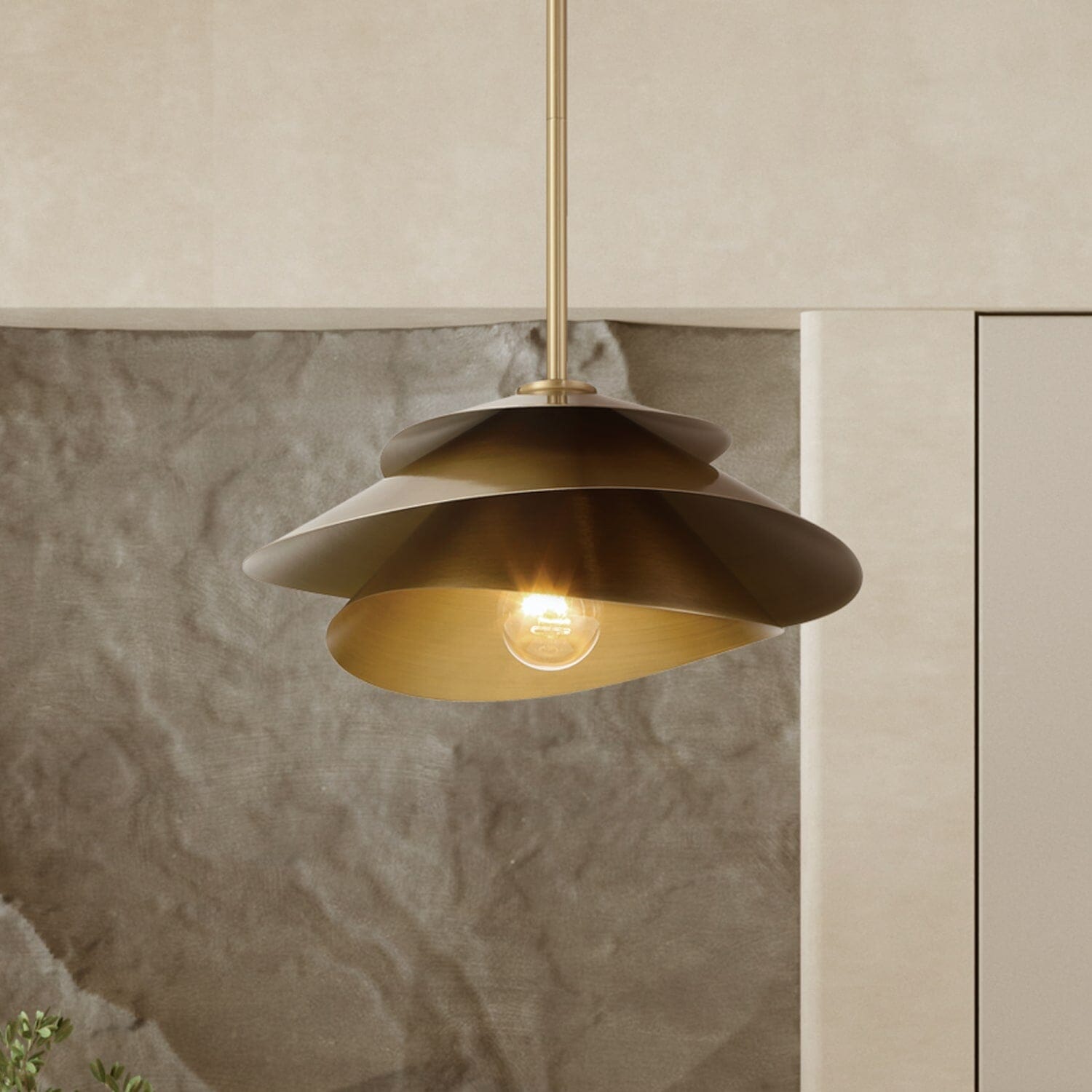 Hiro 1 Light Large 14 Inch Pendant