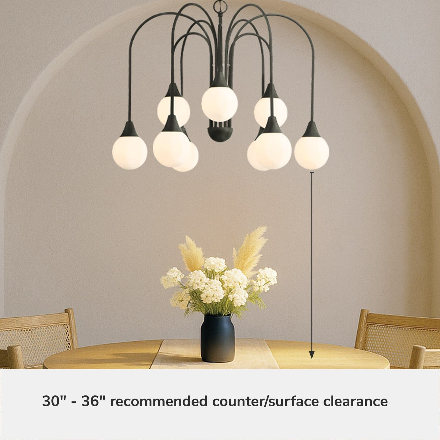 Valadon 9 Light Large 30 Inch Chandelier - Image 6