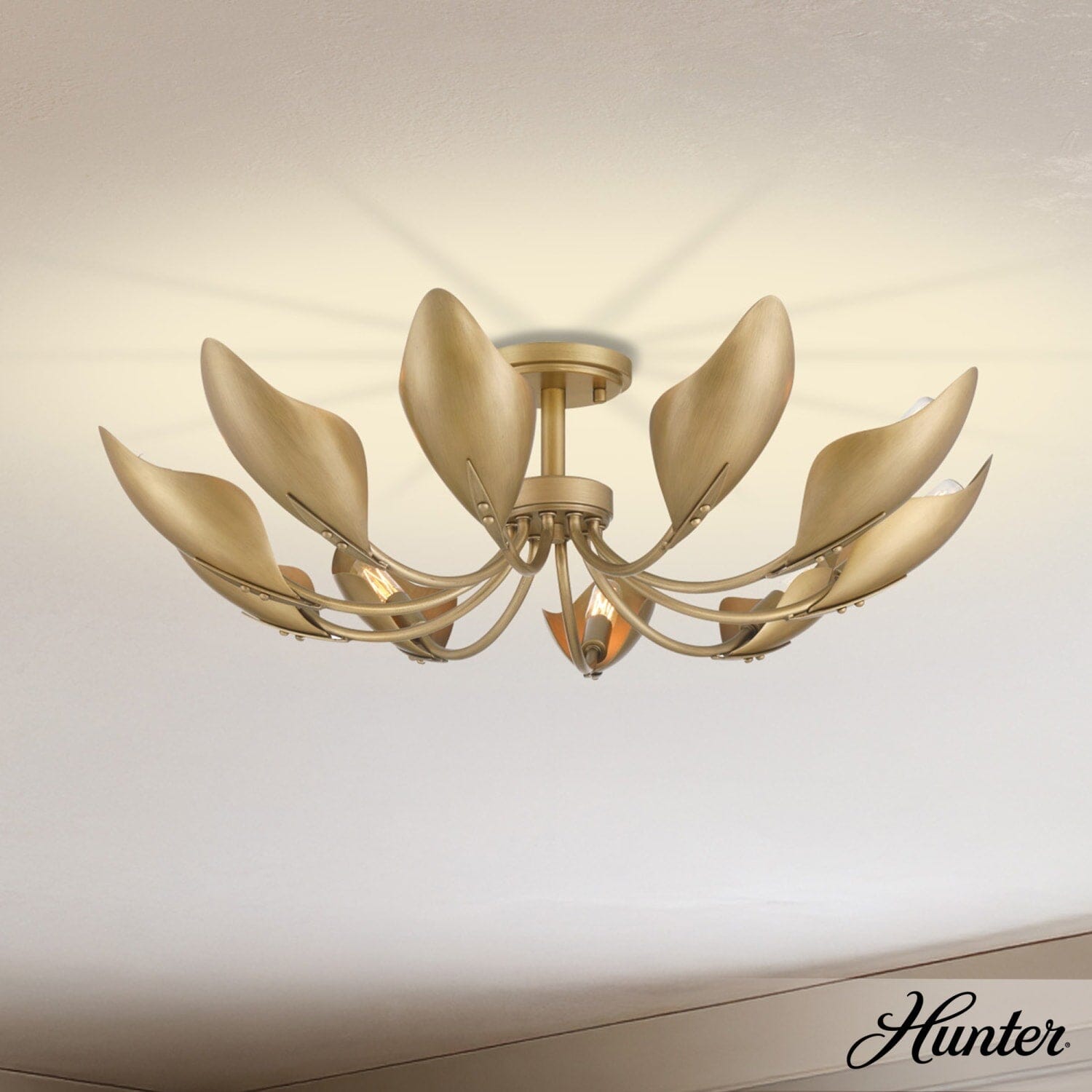 Juneway 10 Light Large 28 Inch Flush Chandelier - Image 2
