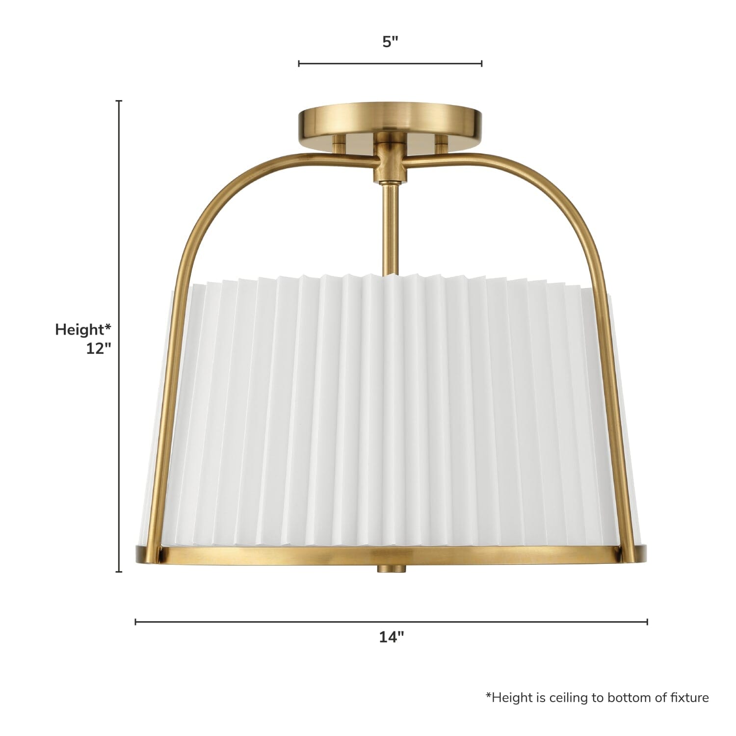 Atmore 2 Light Large 15 Inch Semi Flush - Image 4